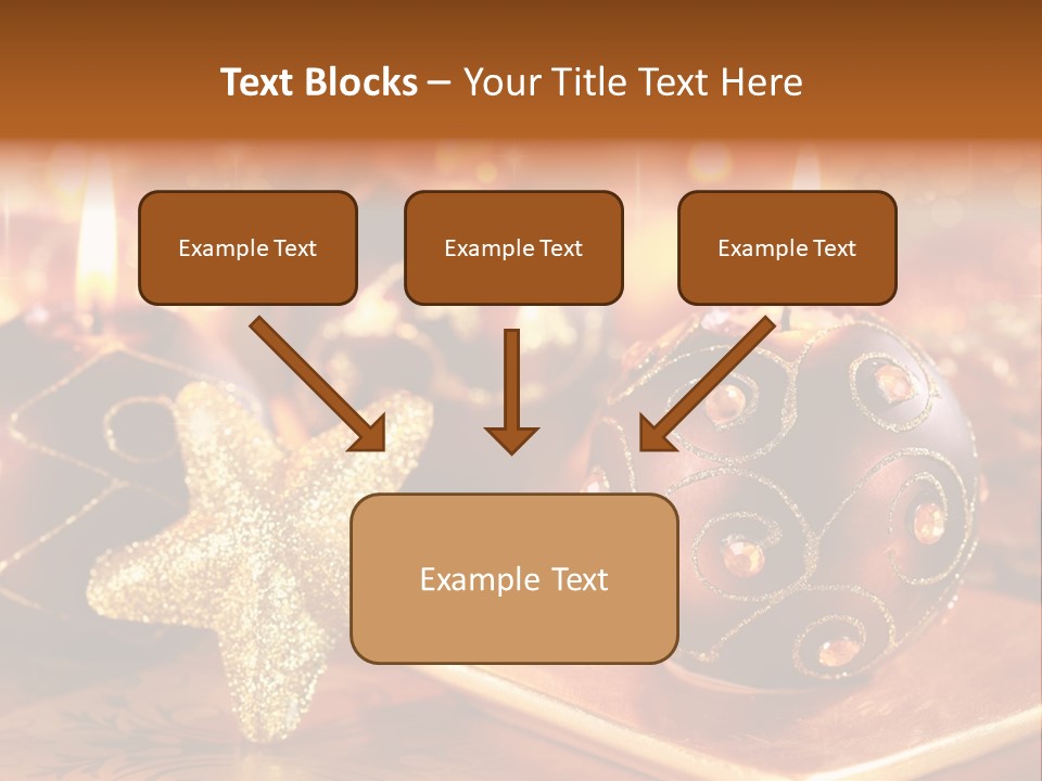Seasonal Arrangement Holiday PowerPoint Template