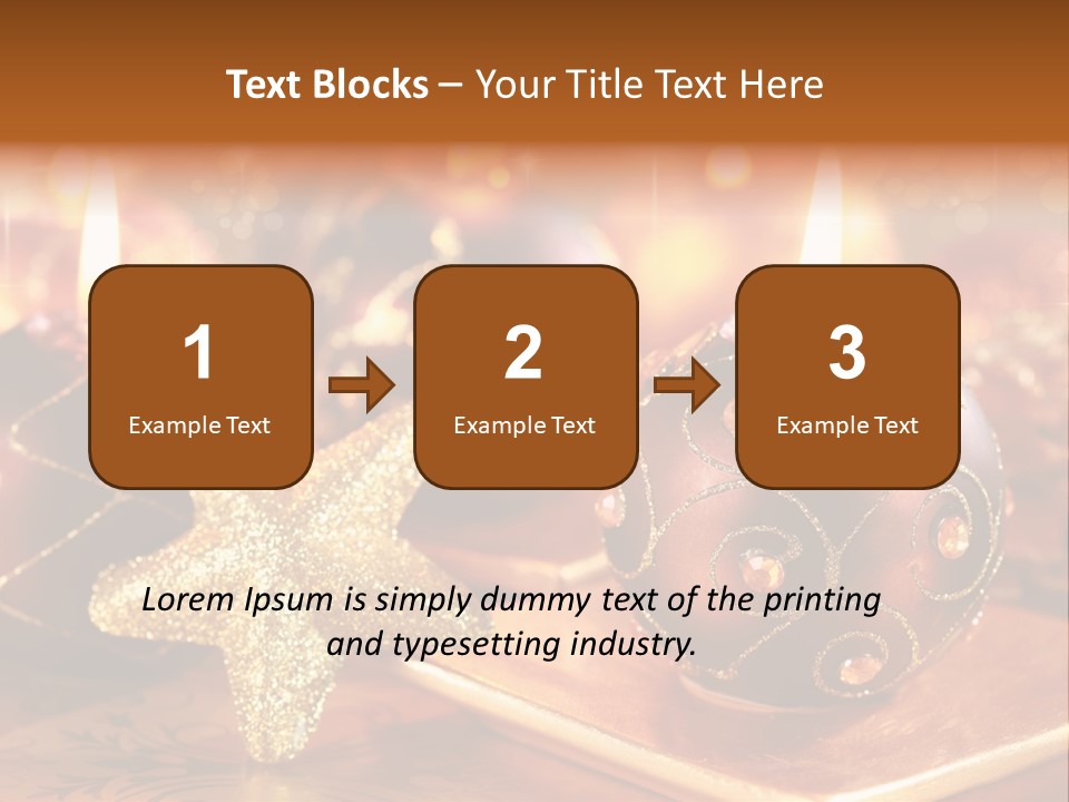 Seasonal Arrangement Holiday PowerPoint Template