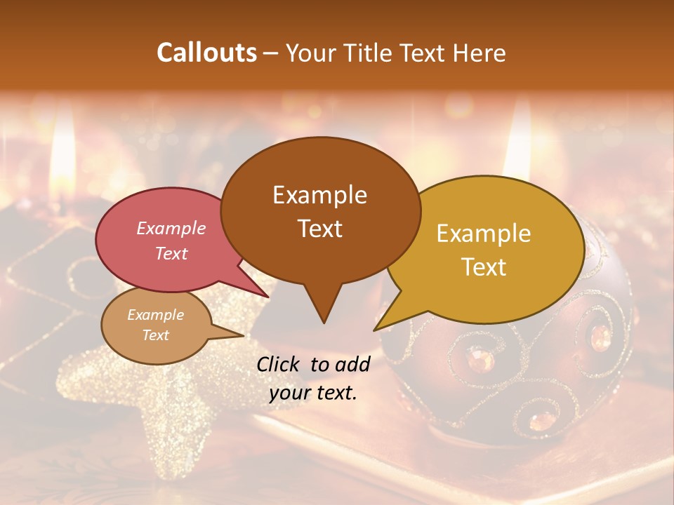 Seasonal Arrangement Holiday PowerPoint Template