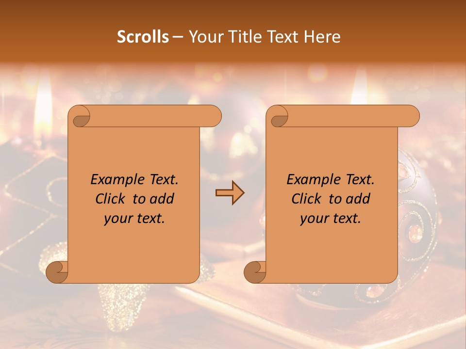 Seasonal Arrangement Holiday PowerPoint Template