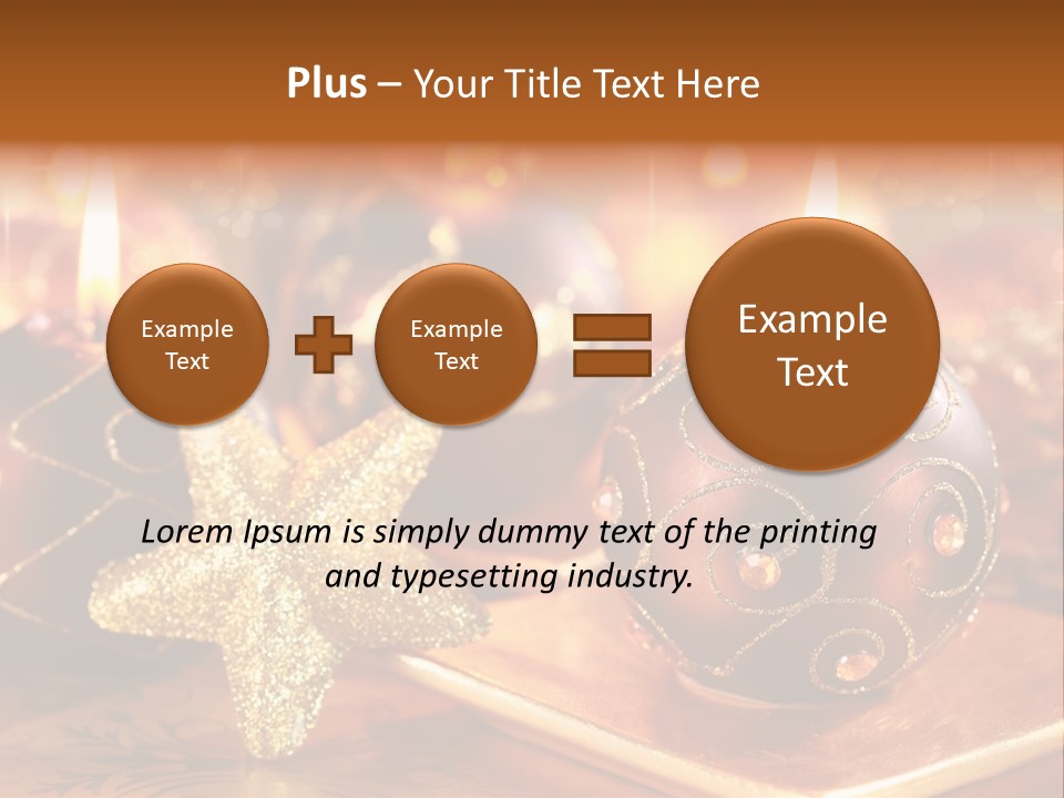 Seasonal Arrangement Holiday PowerPoint Template
