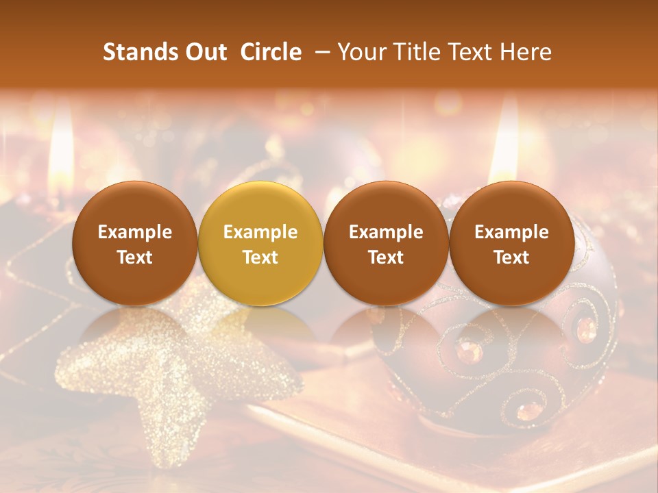 Seasonal Arrangement Holiday PowerPoint Template