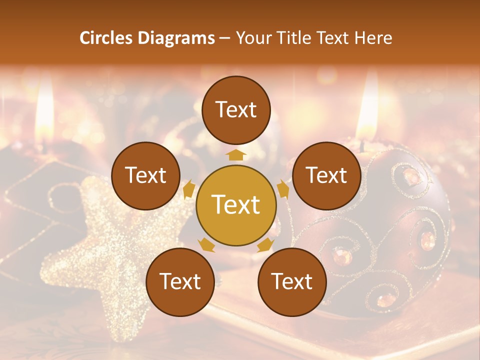 Seasonal Arrangement Holiday PowerPoint Template