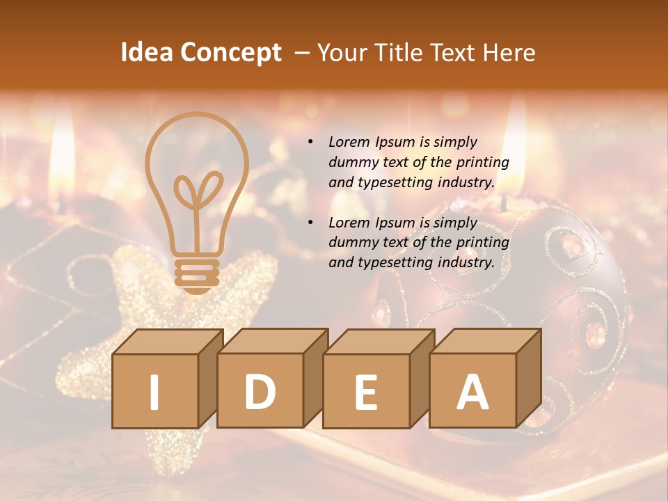 Seasonal Arrangement Holiday PowerPoint Template