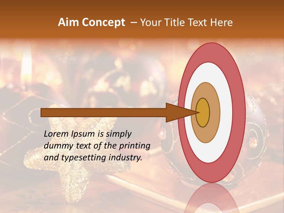 Seasonal Arrangement Holiday PowerPoint Template