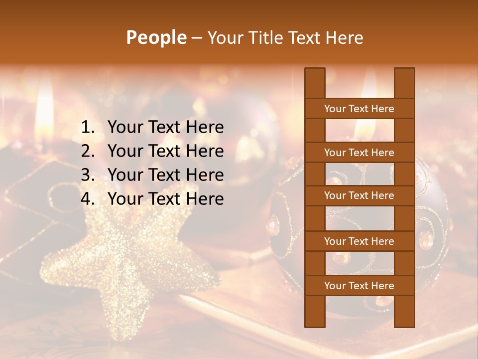 Seasonal Arrangement Holiday PowerPoint Template