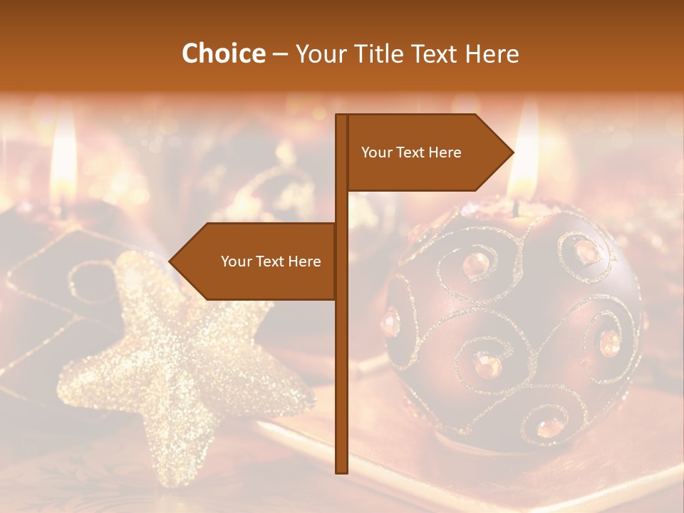 Seasonal Arrangement Holiday PowerPoint Template