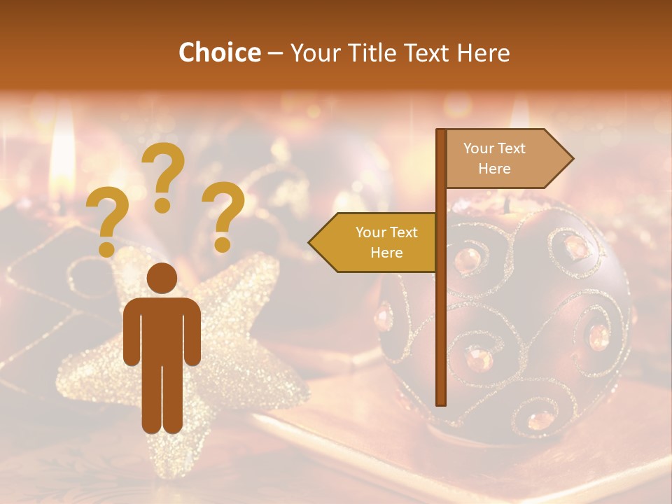 Seasonal Arrangement Holiday PowerPoint Template