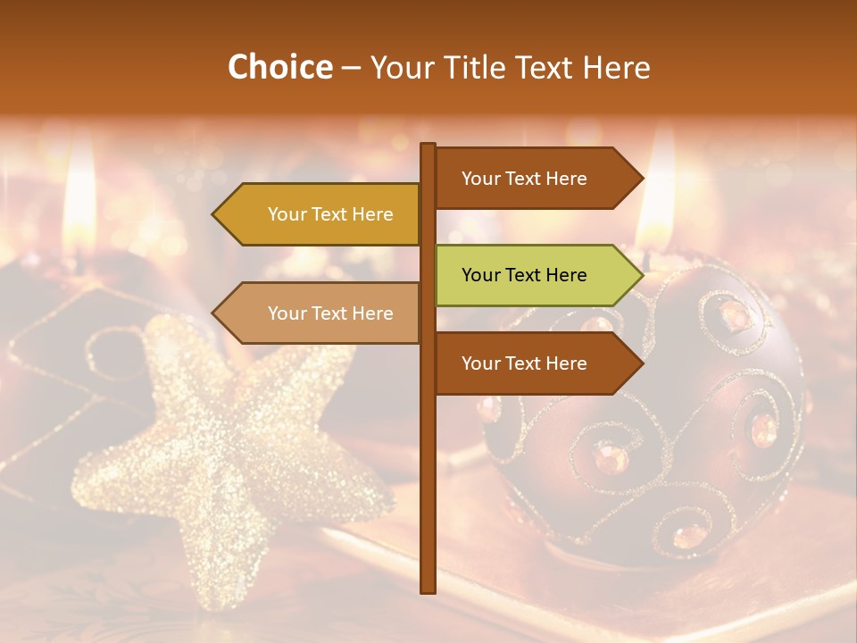Seasonal Arrangement Holiday PowerPoint Template