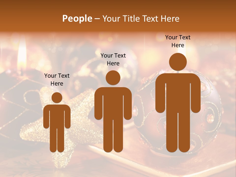 Seasonal Arrangement Holiday PowerPoint Template