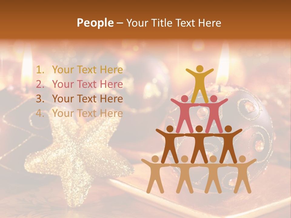 Seasonal Arrangement Holiday PowerPoint Template