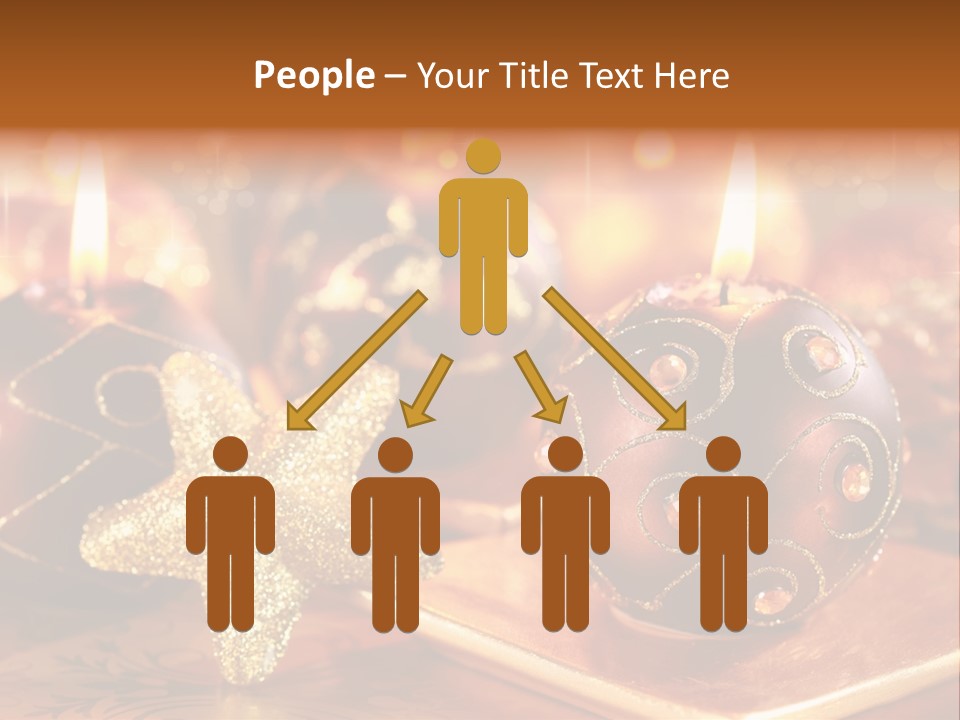 Seasonal Arrangement Holiday PowerPoint Template