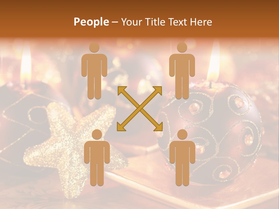 Seasonal Arrangement Holiday PowerPoint Template