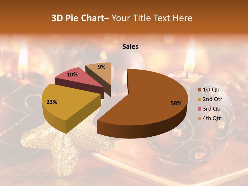 Seasonal Arrangement Holiday PowerPoint Template