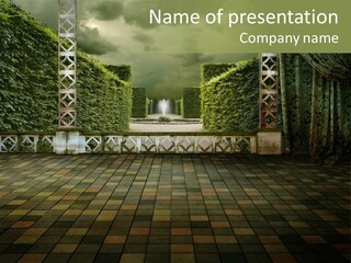 Room Path Summer PowerPoint Template