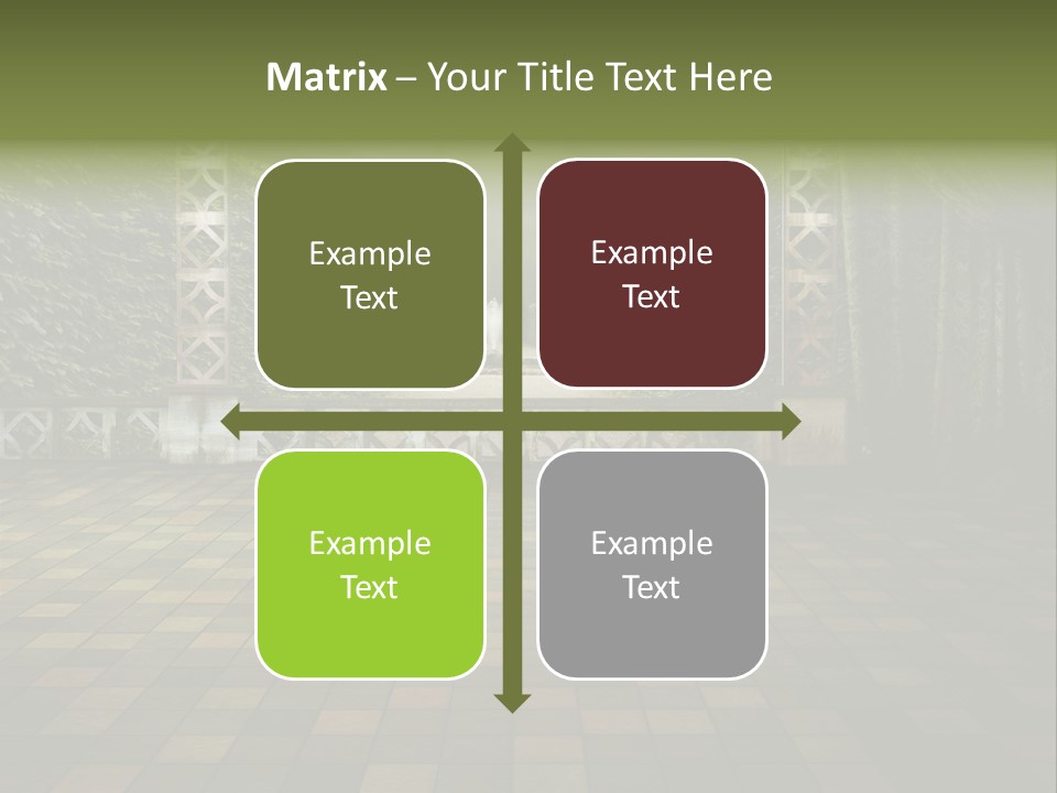 Room Path Summer PowerPoint Template