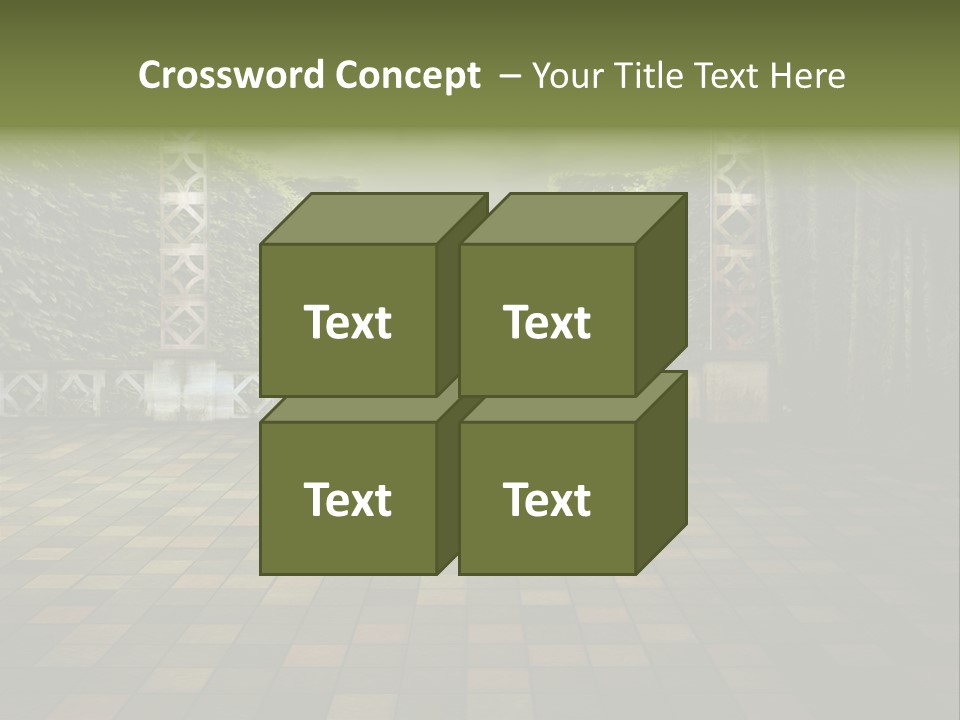 Room Path Summer PowerPoint Template