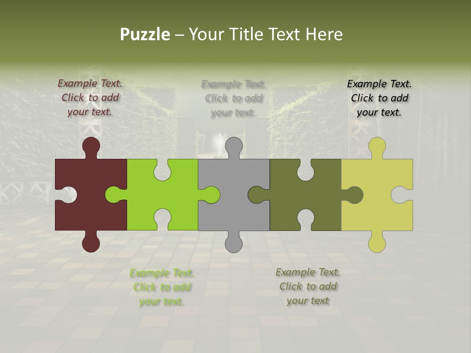 Room Path Summer PowerPoint Template