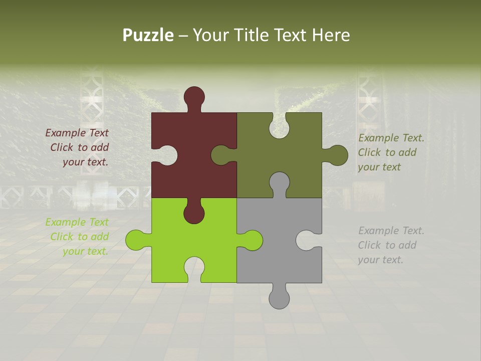 Room Path Summer PowerPoint Template