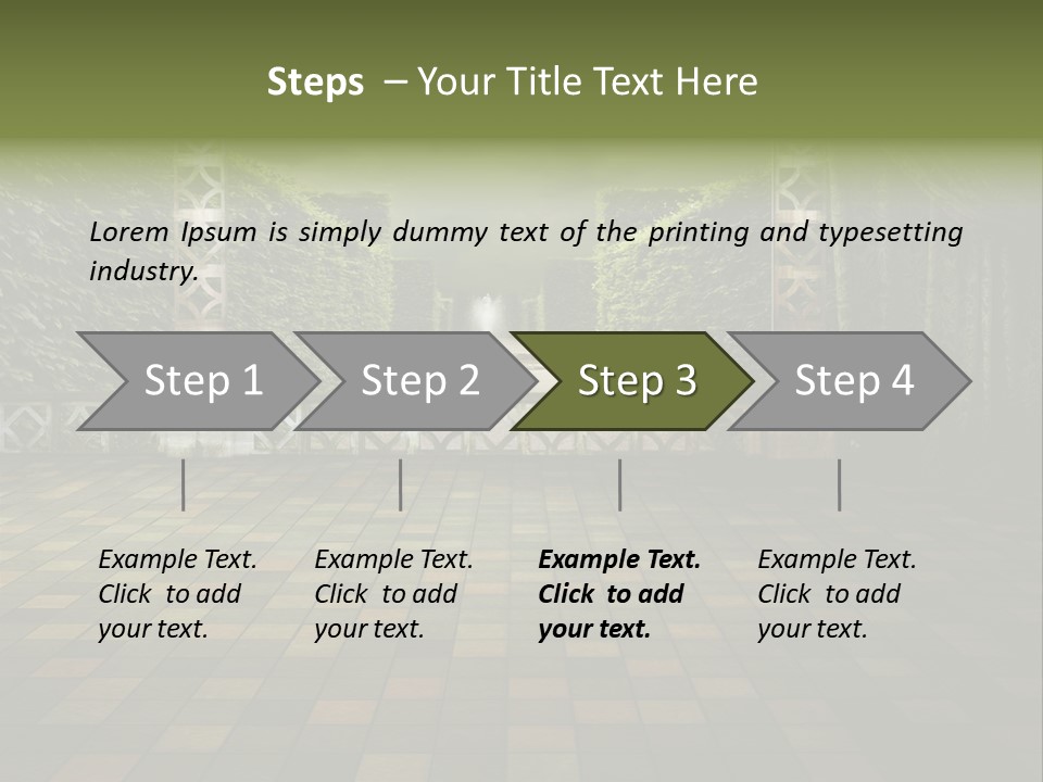Room Path Summer PowerPoint Template