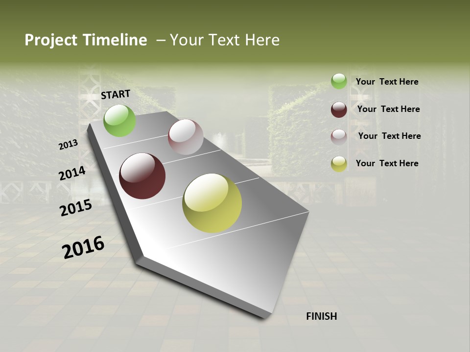 Room Path Summer PowerPoint Template