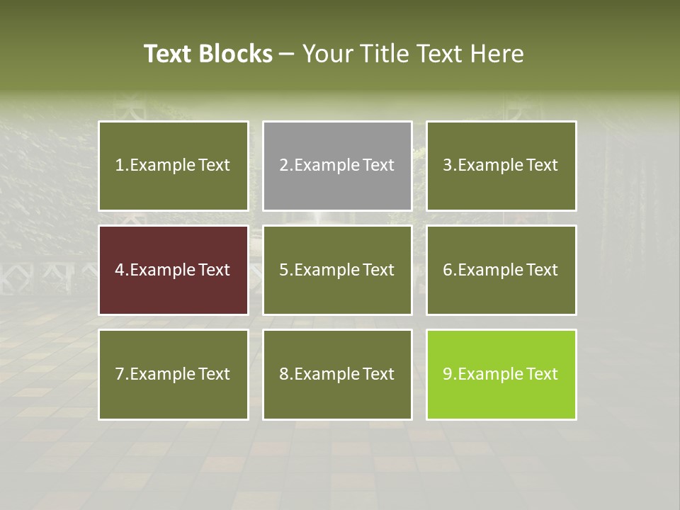 Room Path Summer PowerPoint Template