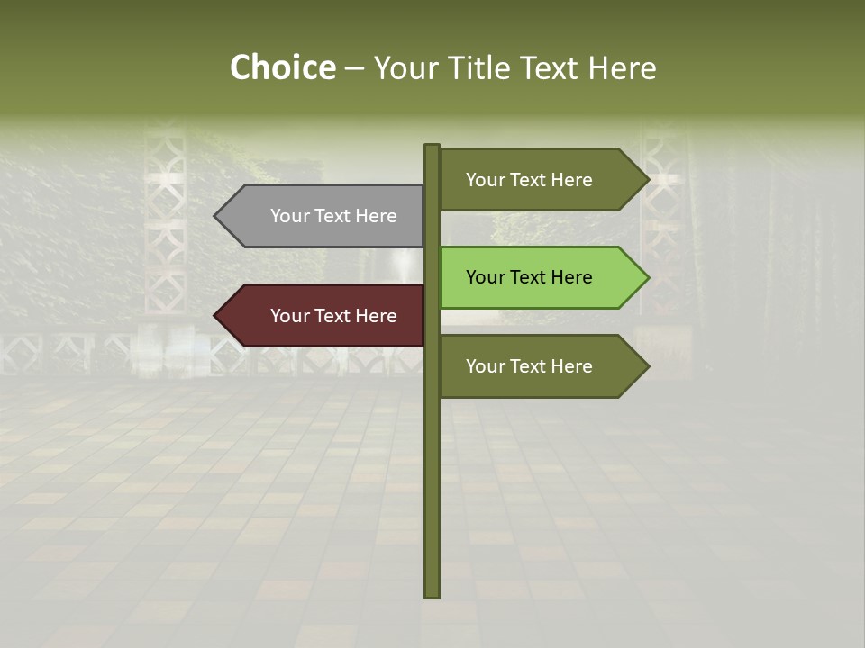Room Path Summer PowerPoint Template
