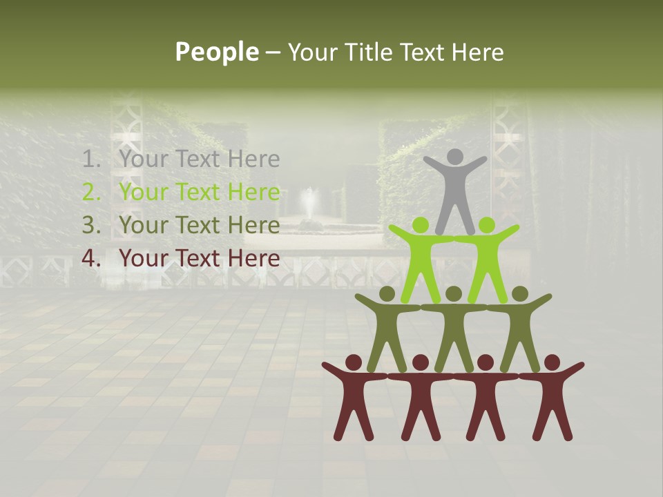 Room Path Summer PowerPoint Template