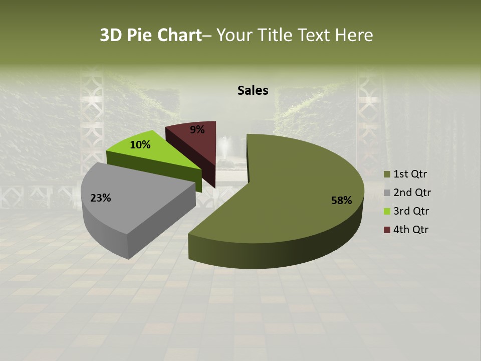 Room Path Summer PowerPoint Template