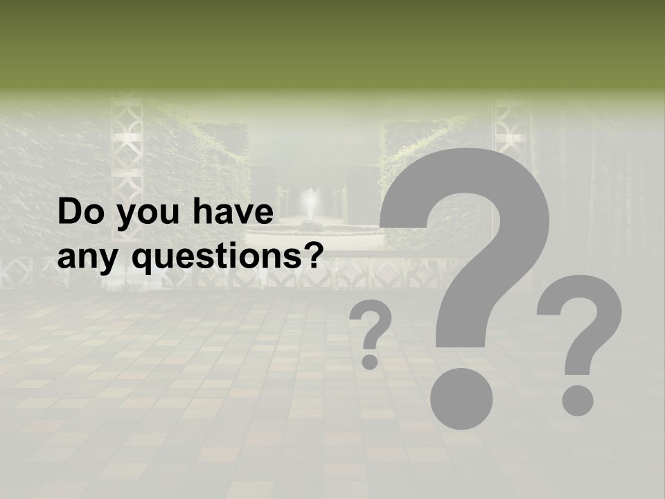 Room Path Summer PowerPoint Template