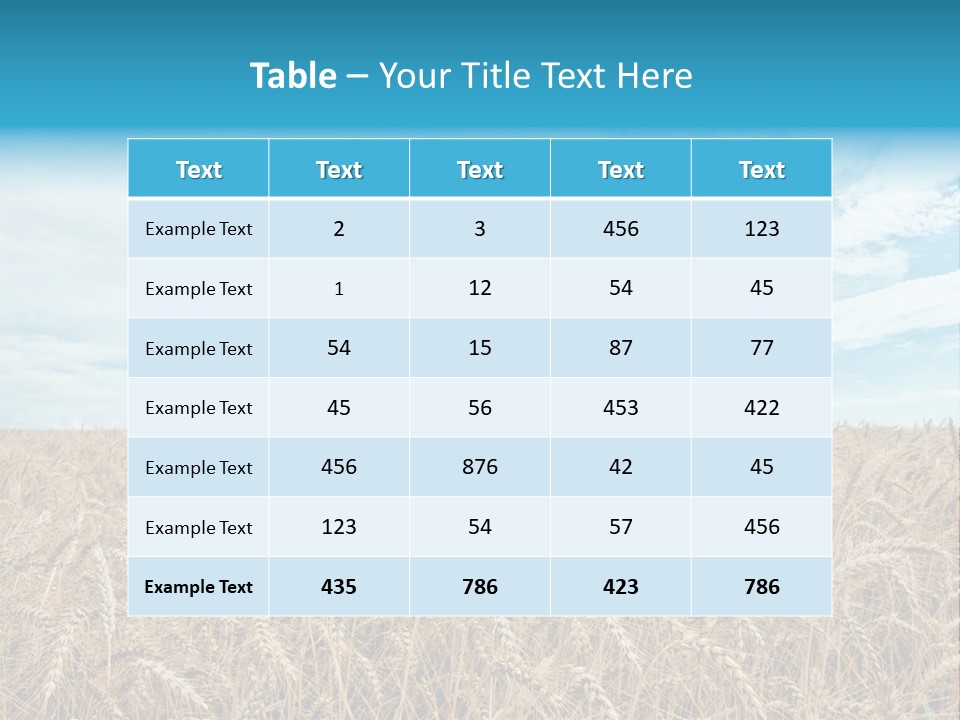 Colour Background Sunlight PowerPoint Template