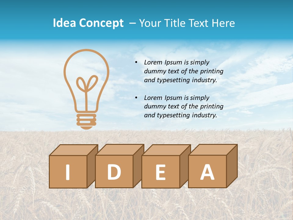 Colour Background Sunlight PowerPoint Template