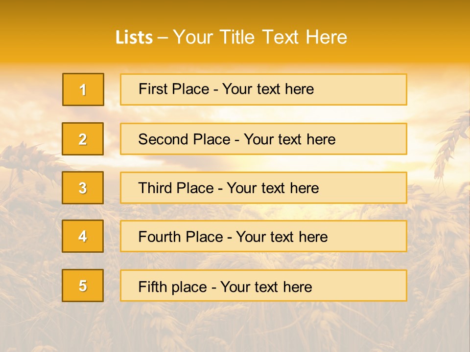 Field Light Bright PowerPoint Template