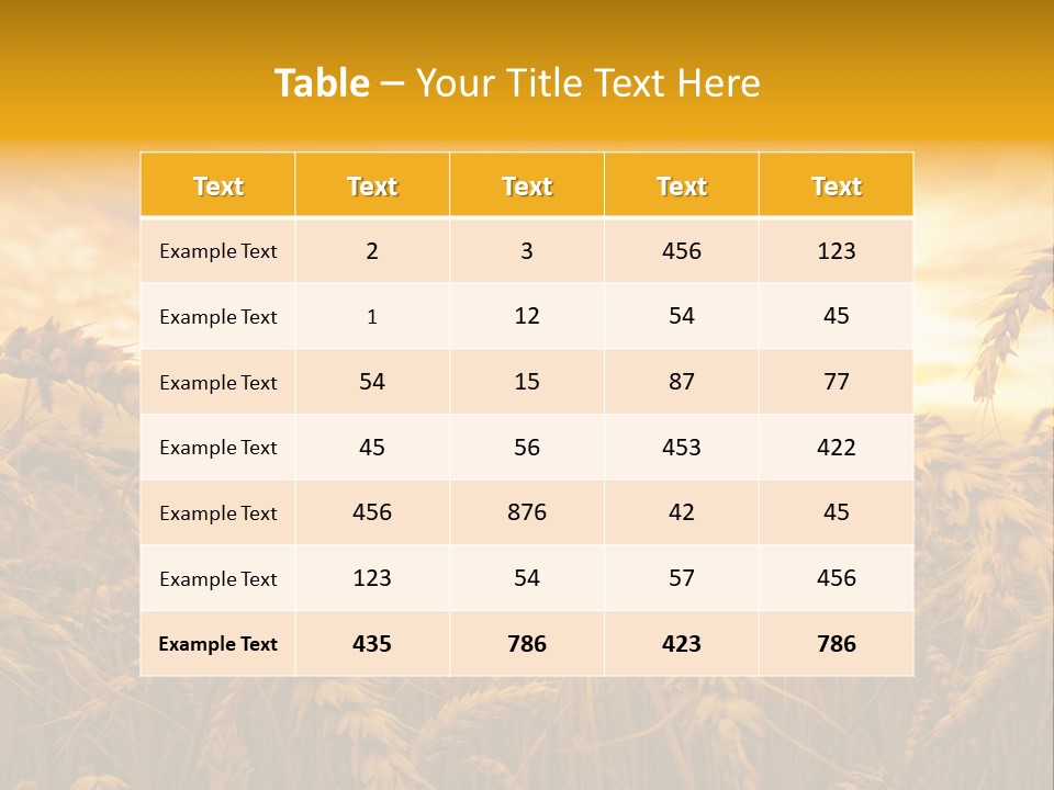 Field Light Bright PowerPoint Template