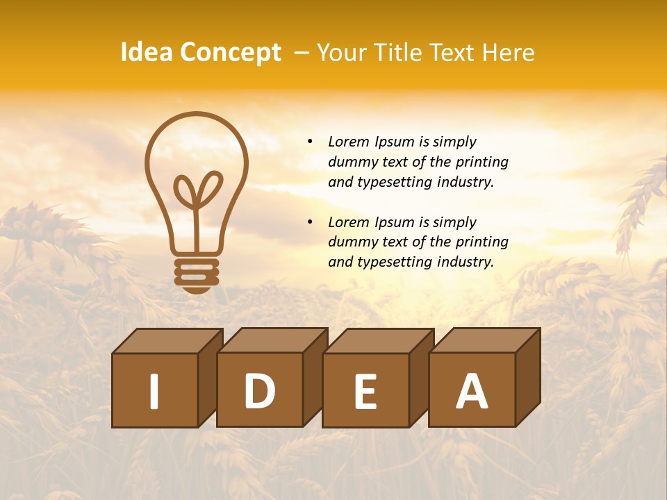 Field Light Bright PowerPoint Template