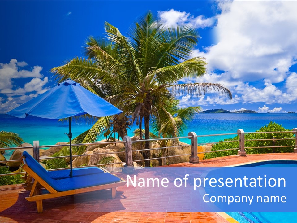 Paradise Landscape Chair PowerPoint Template
