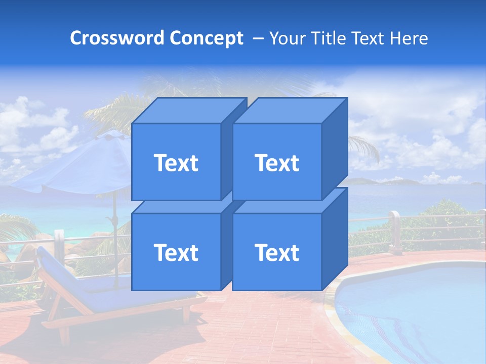 Paradise Landscape Chair PowerPoint Template