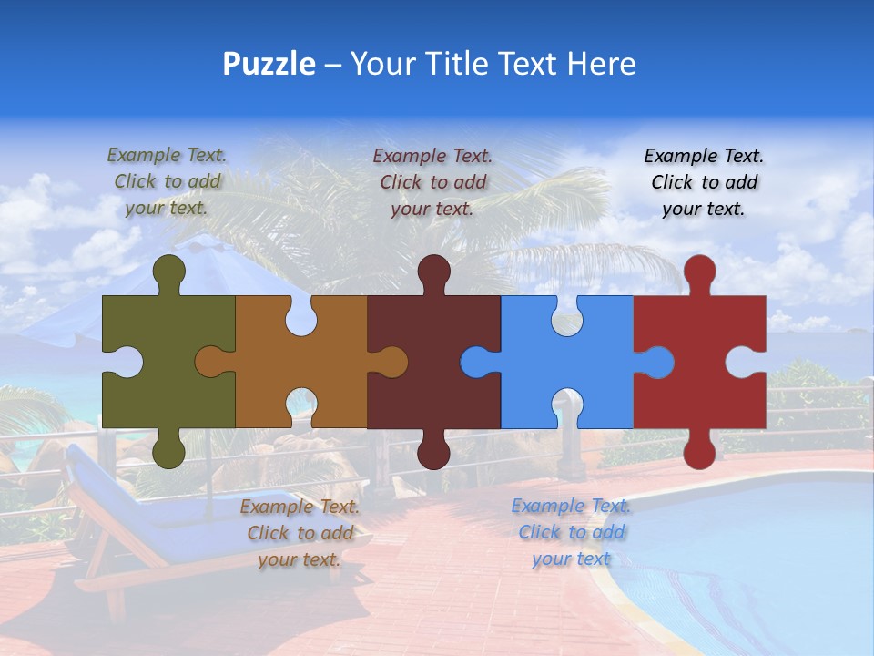 Paradise Landscape Chair PowerPoint Template