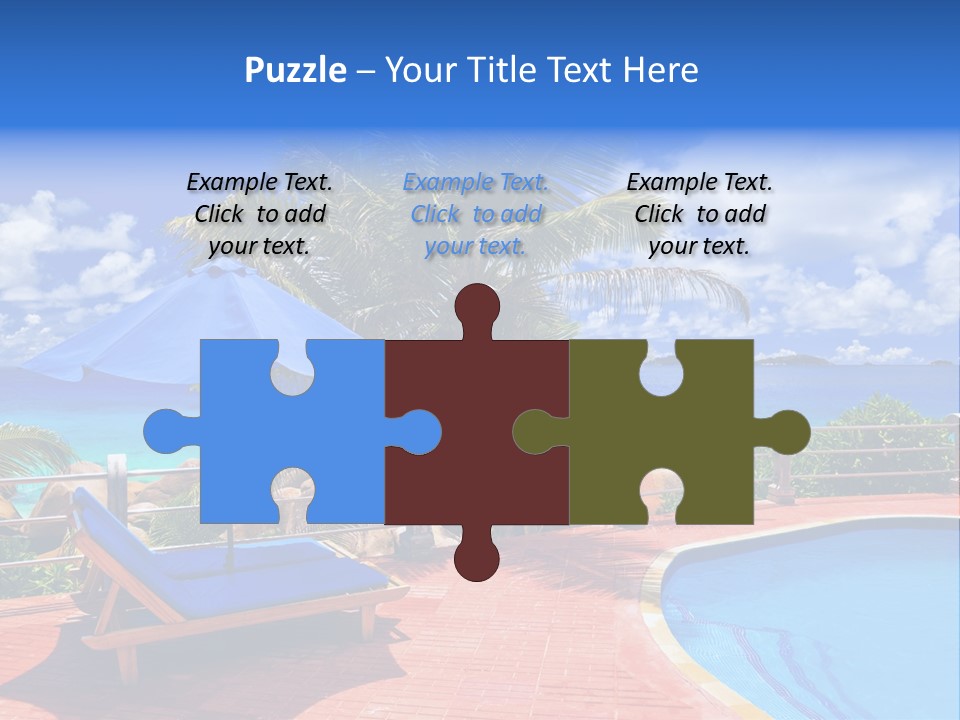 Paradise Landscape Chair PowerPoint Template