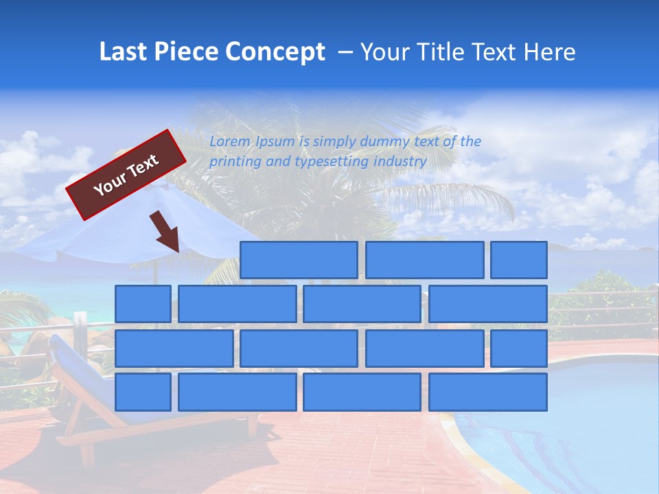 Paradise Landscape Chair PowerPoint Template