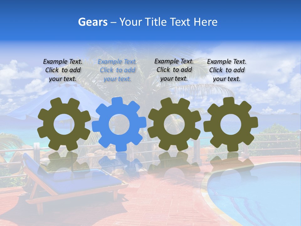 Paradise Landscape Chair PowerPoint Template