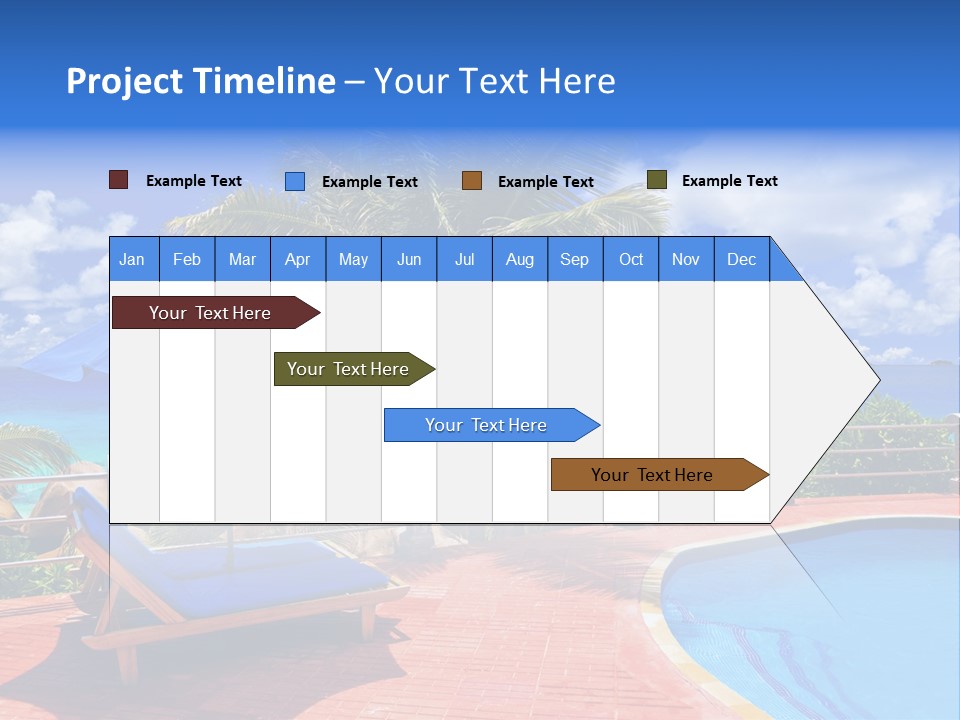 Paradise Landscape Chair PowerPoint Template