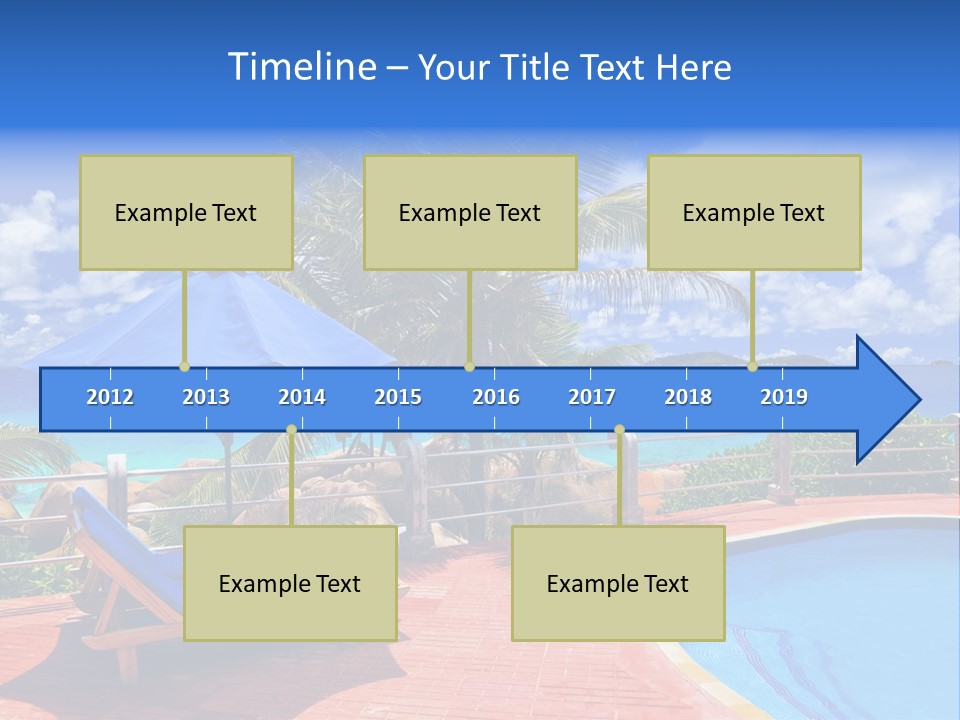 Paradise Landscape Chair PowerPoint Template