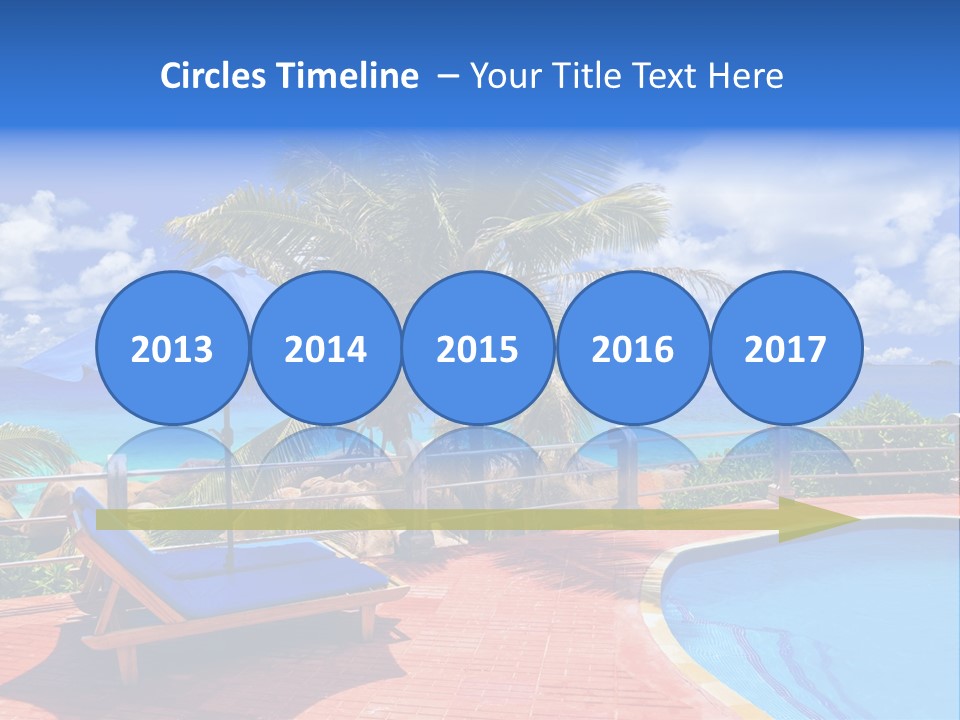 Paradise Landscape Chair PowerPoint Template