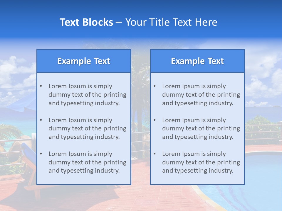 Paradise Landscape Chair PowerPoint Template