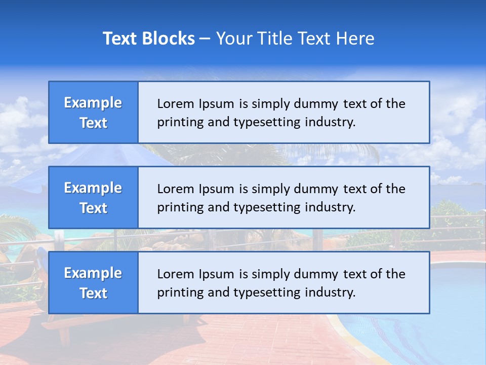 Paradise Landscape Chair PowerPoint Template