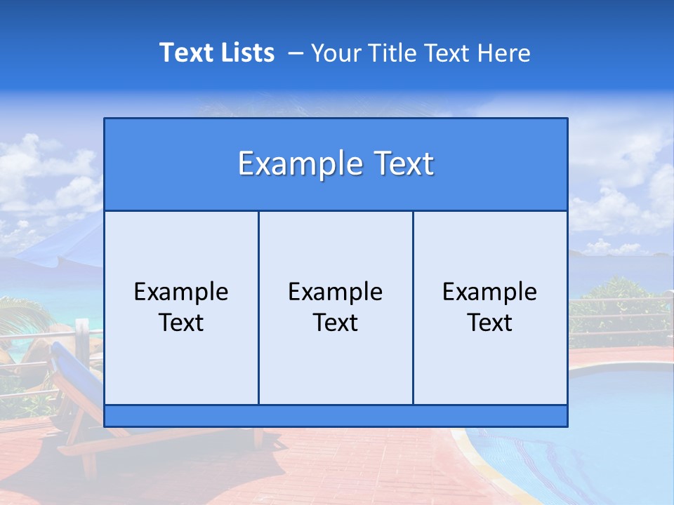 Paradise Landscape Chair PowerPoint Template