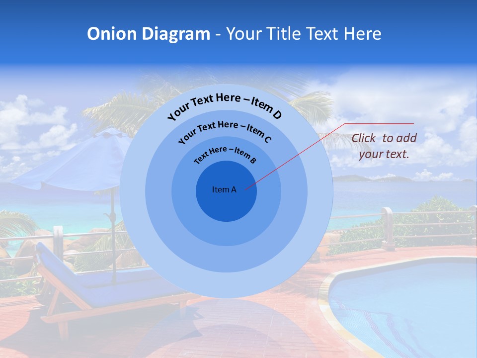 Paradise Landscape Chair PowerPoint Template