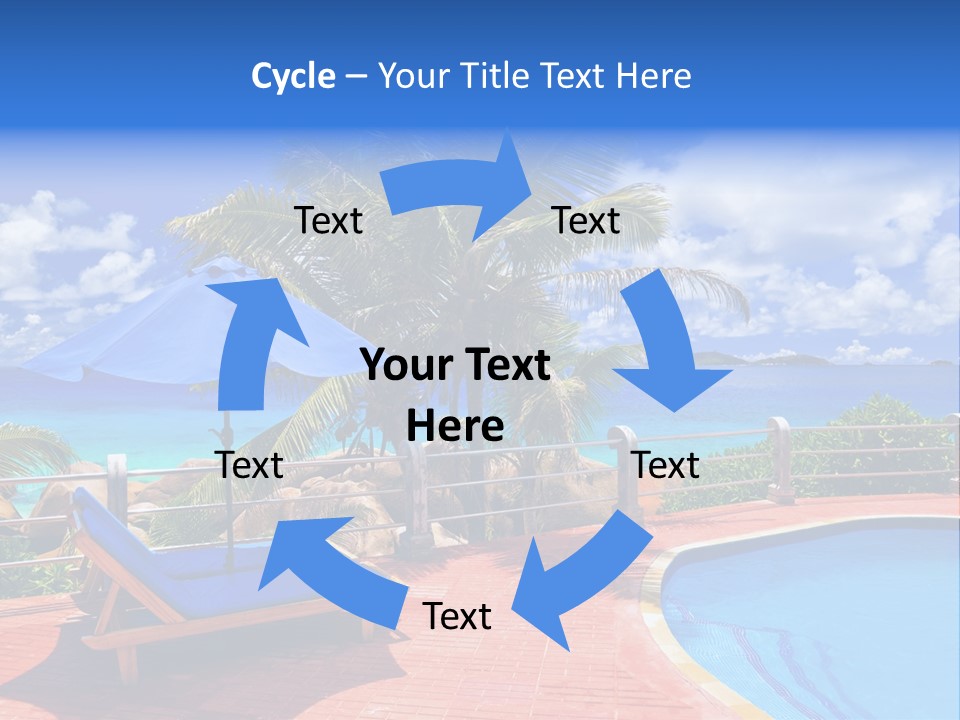 Paradise Landscape Chair PowerPoint Template