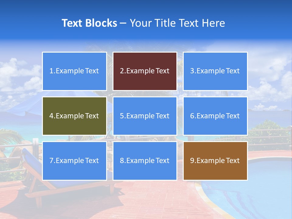 Paradise Landscape Chair PowerPoint Template